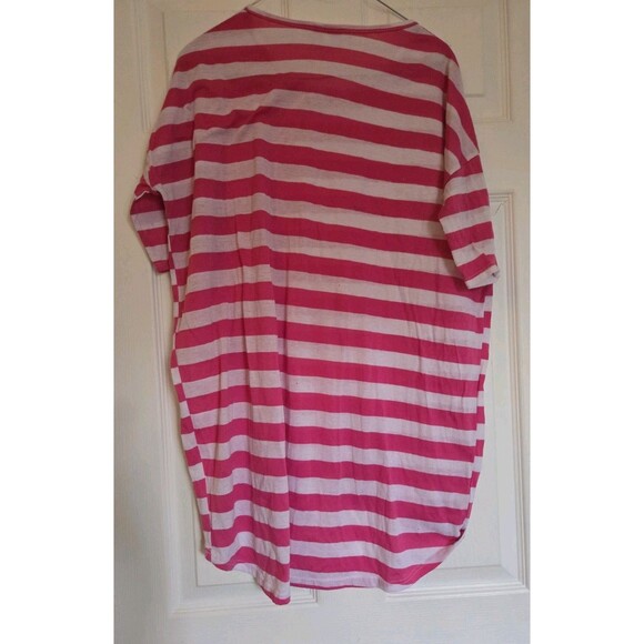 Lularoe Irma Tunic Pink & White Striped Size S Small Oversized Top Shirt Comfy - Picture 5 of 11